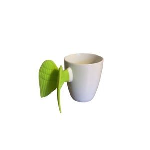Pylones by Green & Associates White and Fluorescent Green Angel Wing Cup